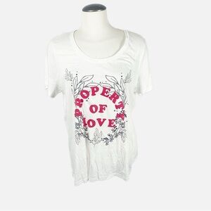 In Every Story “Property of Love” Graphic Tee -- Boyfriend Fit (Size X, NWT)
